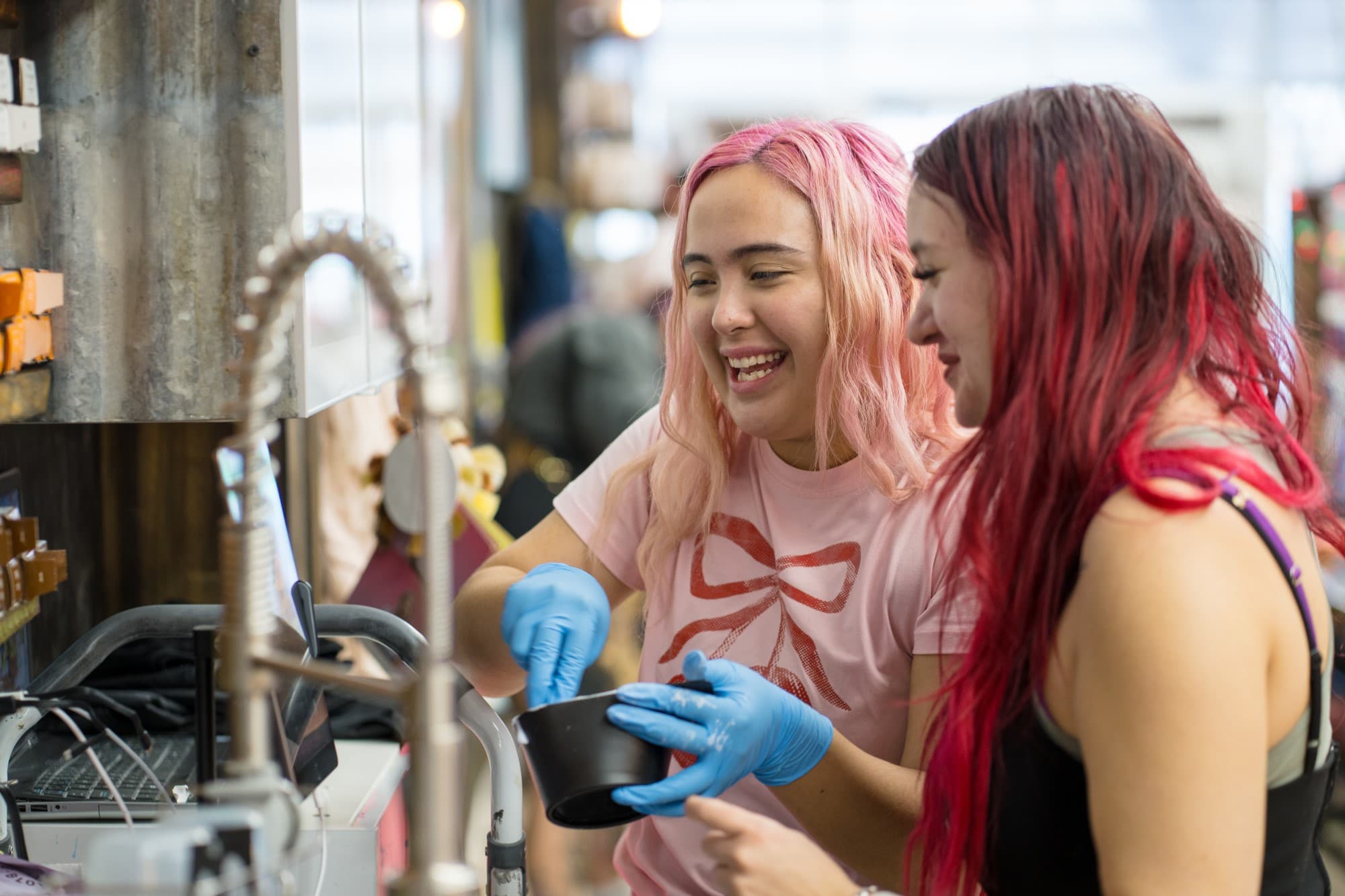 Vibrant Hair Coloring Dollhouse Hair