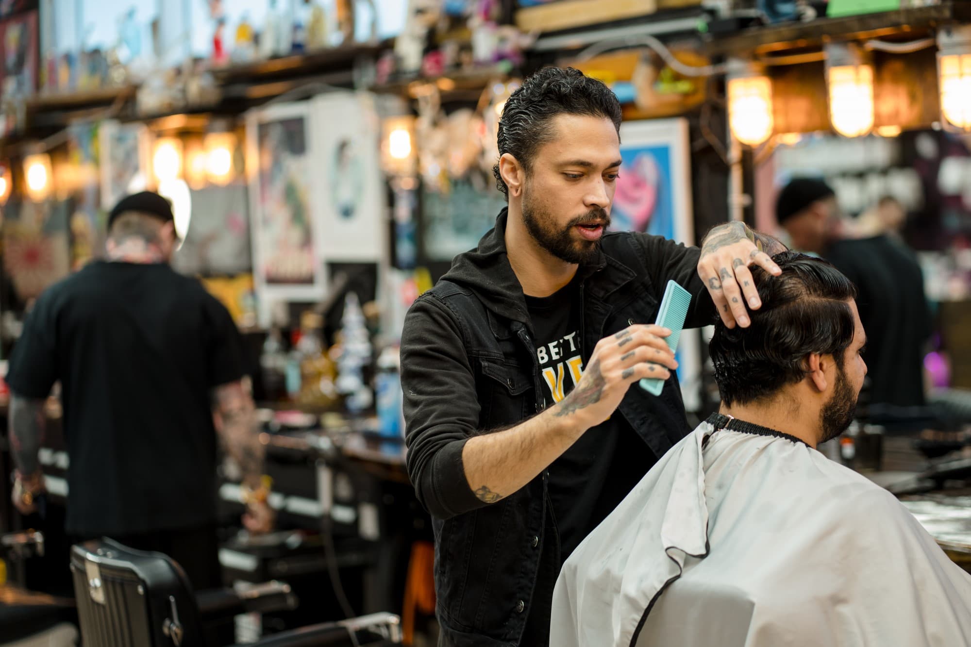 Mens Hair Trim Comb Cut Dollhouse Hair